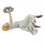 Girl Lying with Wreath of Flowers 5.5\ Height x 11\ Length

Hand painted in Meissen, Germany

Madchen liegend mit Kranz
Designed by Julius Konrad Hentschel, 1905